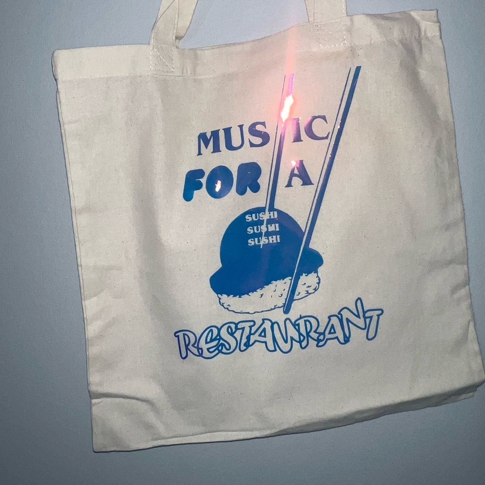 Music for a sushi restaurant tote bag